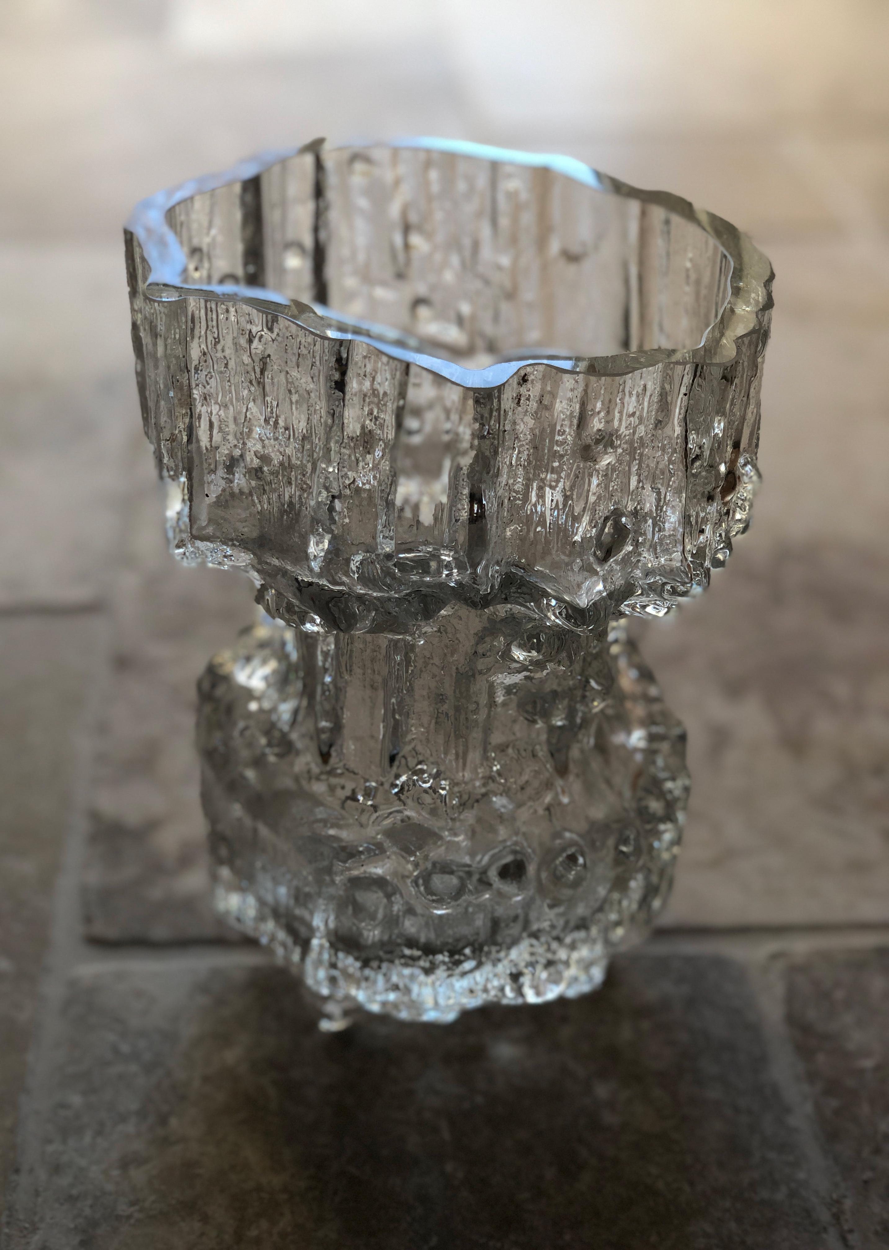 Finlandais Tapio Wirkkala, Vase « Inari » en verre modèle n° 3411 pour Iittala Oy en vente