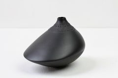 Tapio Wirkkalla for Rosenthal Mid-Century Modern Sculptural Black 'Pollo' Vase