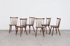 Tapiovaara Style Spindle Back Dining Chairs