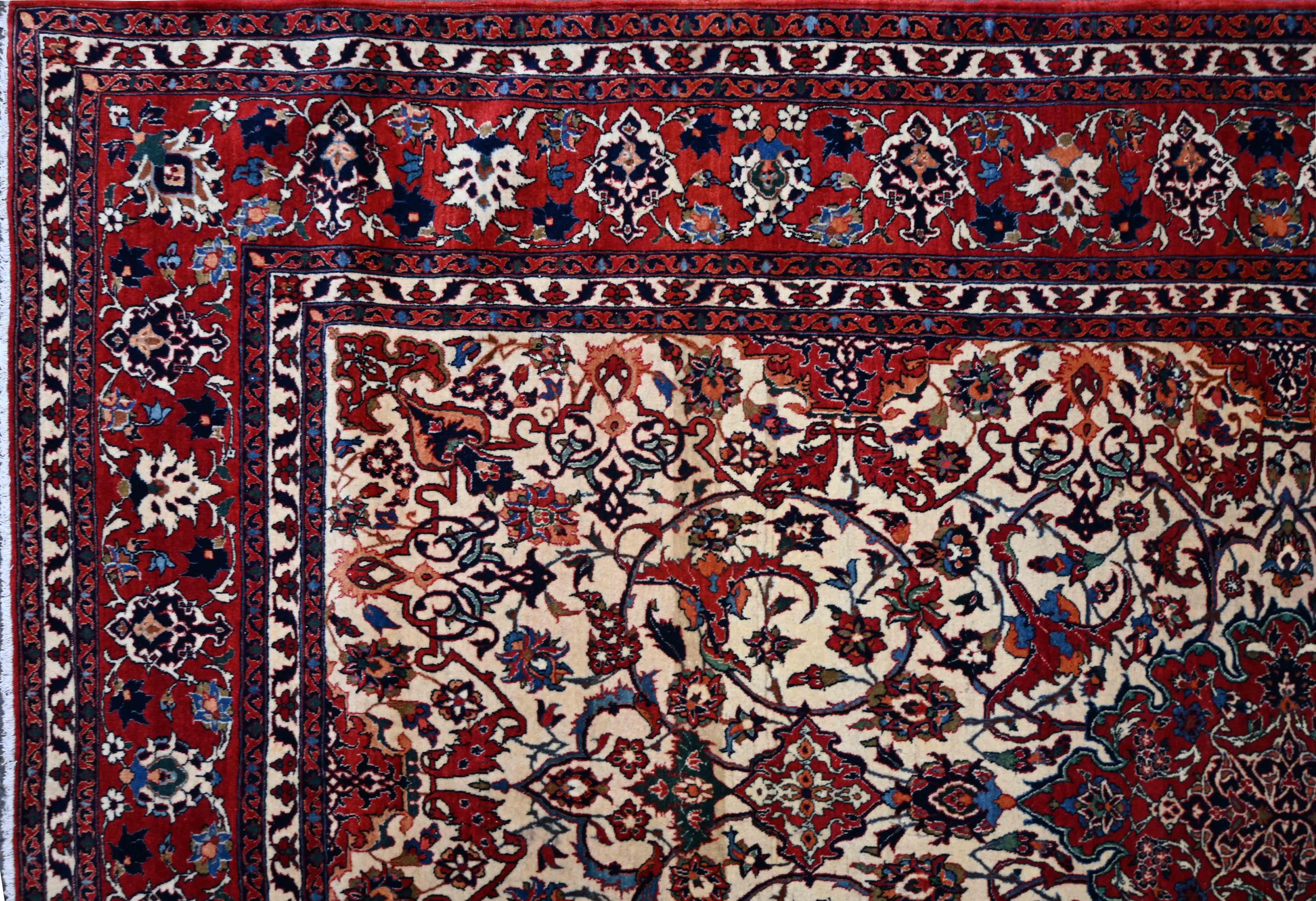 Tapis Extrement fin - Circa 1920 - 235x156 - N° 1601 Tejido a mano en venta