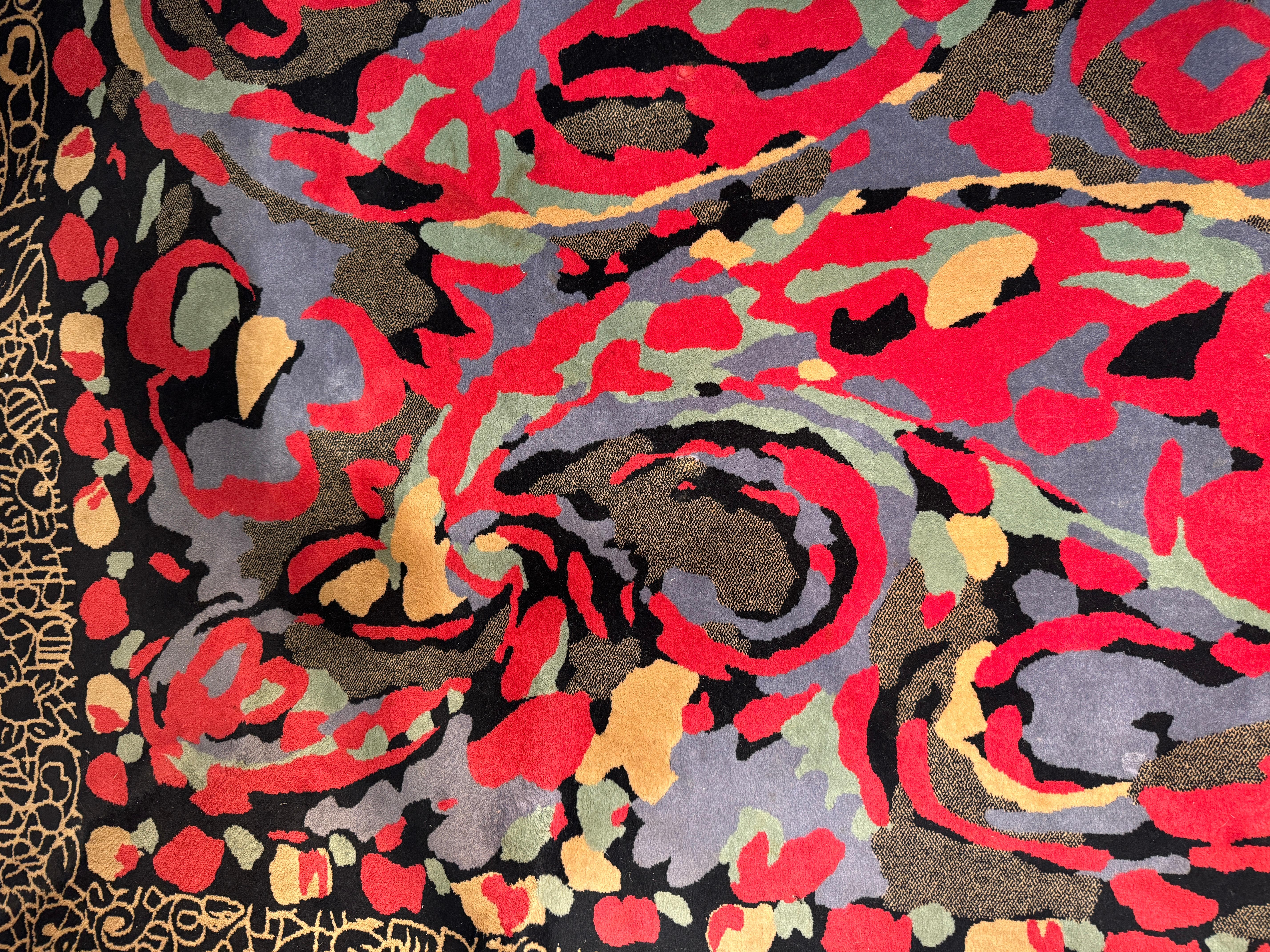 Modern Tapis par Pierre Balmain pour Van Neder Carpets, 1980s For Sale