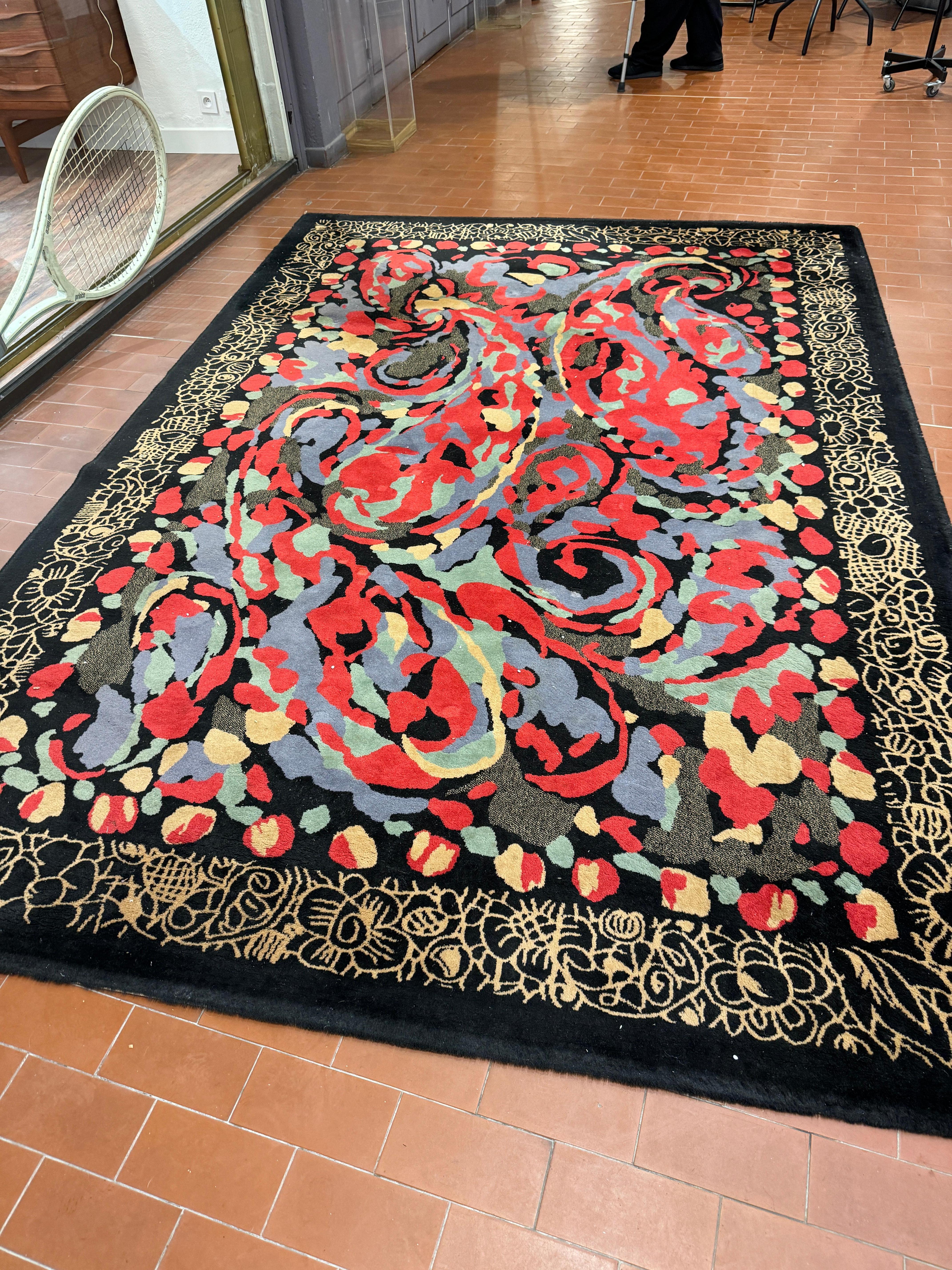 20th Century Tapis par Pierre Balmain pour Van Neder Carpets, 1980s For Sale