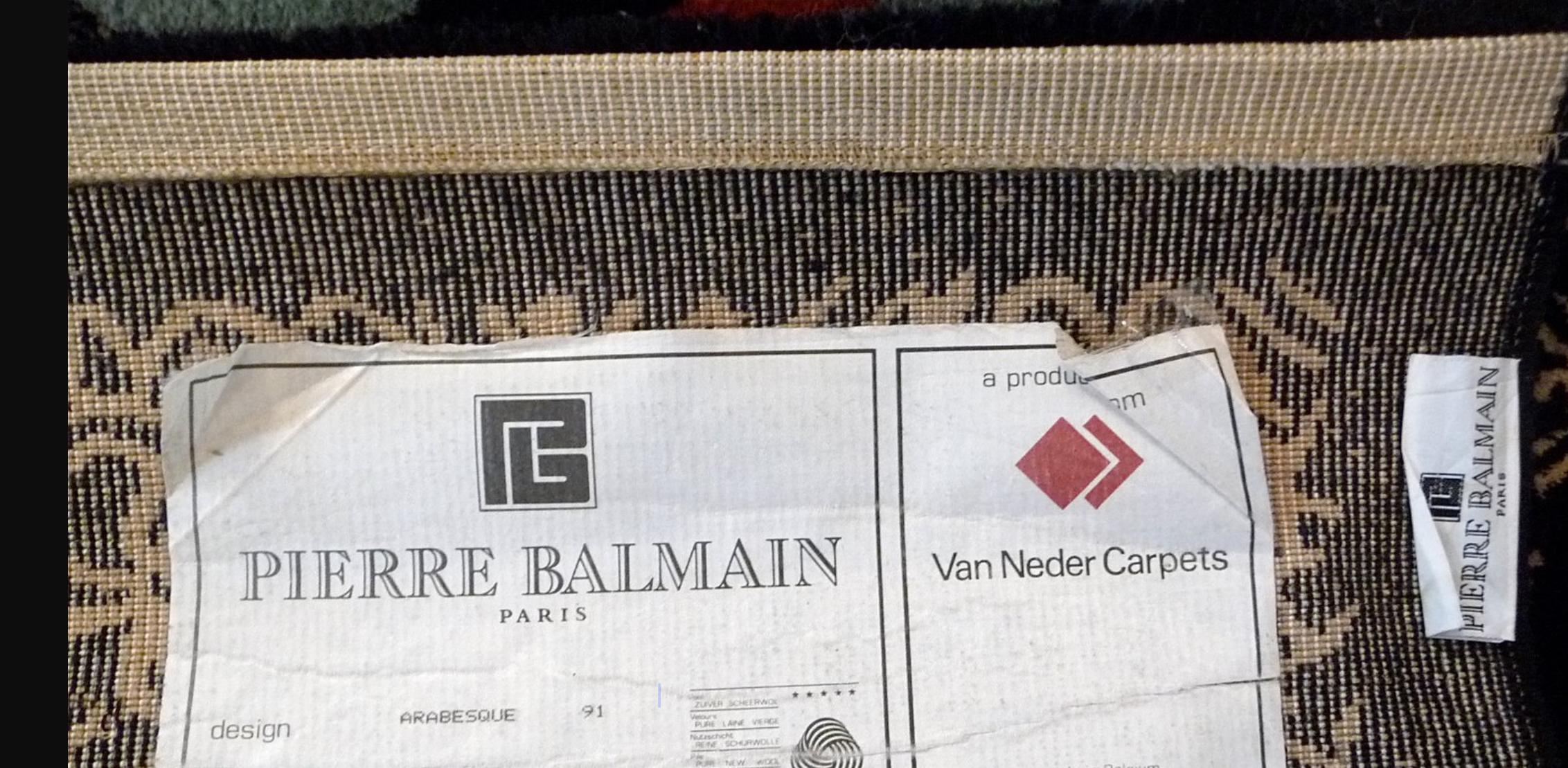 Tapis par Pierre Balmain pour Van Neder Carpets, 1980s For Sale 1