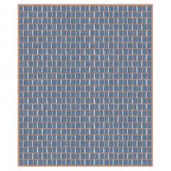 Tapis Rouge Bauhaus Mare Rug,  Blue Wool Silk Patterned, in Stock