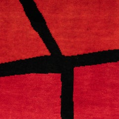 Tapis, ou Tapisserie, abstrakt und en laine. Travail zeitgenössisch.