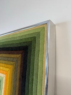 Tapisserie d'art textile cousue Patrice Allard des années 1970, France