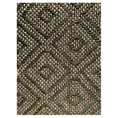 Handgefertigter Teppich aus Naturfaser in grün/beige, 2,74 m x 3,66 m (9'2" x 13'1") von Tapistelar