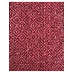 Red Wine / Garnet Natural Fiber Handcrafted Area Rug 3'11"x5'11 by Tapistelar