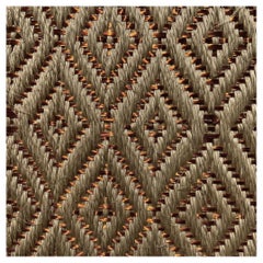 Sand Beige Natural Fiber / Copper Handcrafted Area Rug 5'7"x7'11" by  Tapistelar For Sale at 1stDibs