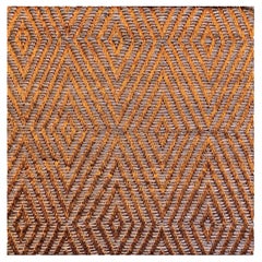 Sand Beige Natural Fiber and Copper Handcrafted Area Rug 2'11"x4'11" Tapistelar
