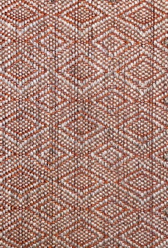 Beige Natural Fiber and Copper Handcrafted Area Rug 2'11"x4'11" by Tapistelar