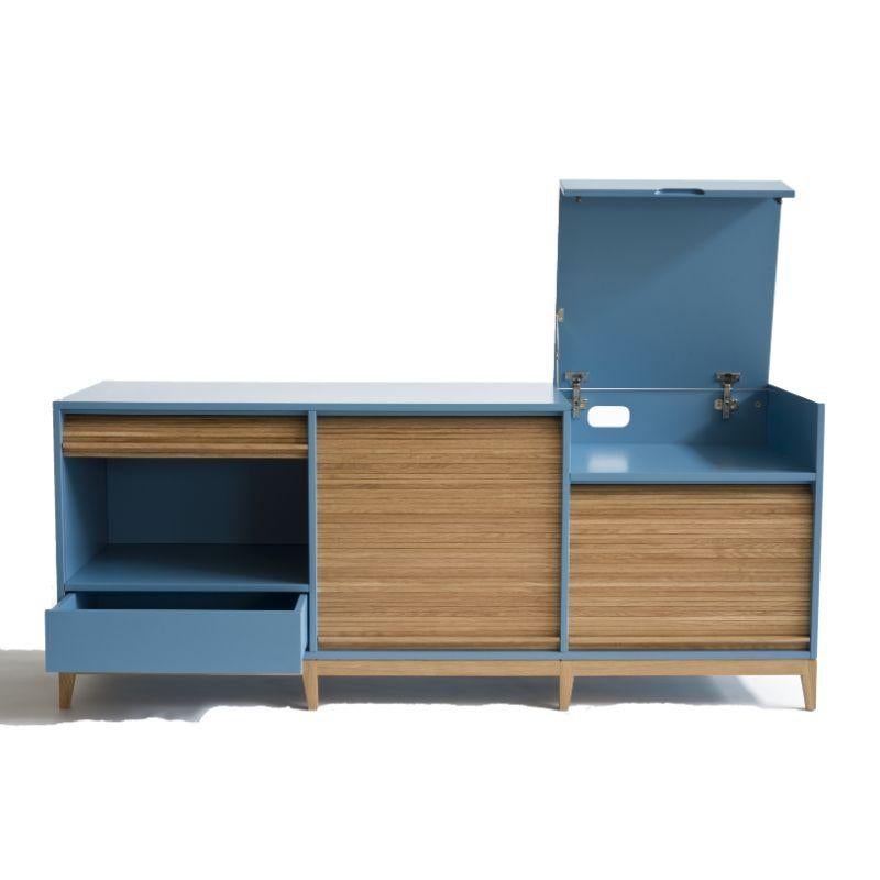 Tapparelle Large Cabinet, Azure by Colé Italia For Sale 2