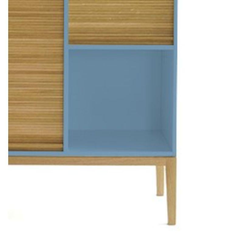Modern Tapparelle Large Cabinet, Azure by Colé Italia For Sale