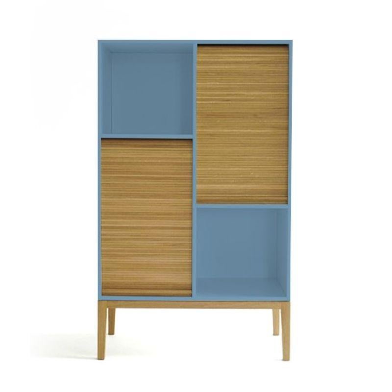 Italian Tapparelle Large Cabinet, Azure by Colé Italia For Sale