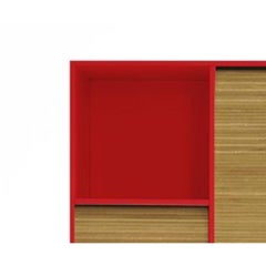 Tapparelle Large Cabinet, Cherry Red by Colé Italia