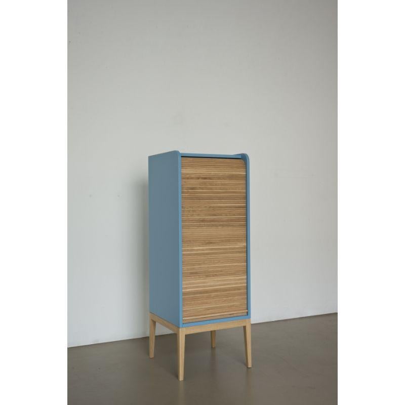 Italian Tapparelle Medium Cabinet, Azure by Colé Italia For Sale
