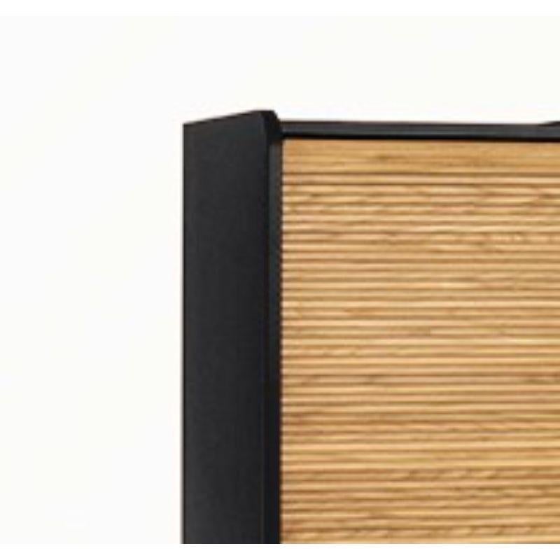 Italian Tapparelle Medium Cabinet, Black by Colé Italia For Sale