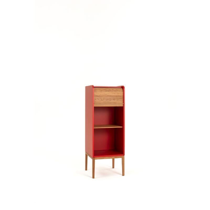 Armoire moyenne Tapparelle, rouge cerise de Colé Italia en vente 1