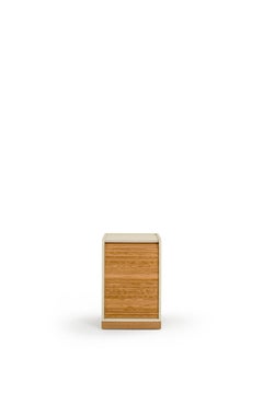 Tapparelle Rollschrank auf Rädern von Colé:: Perlweiß:: Minimalistisches Design