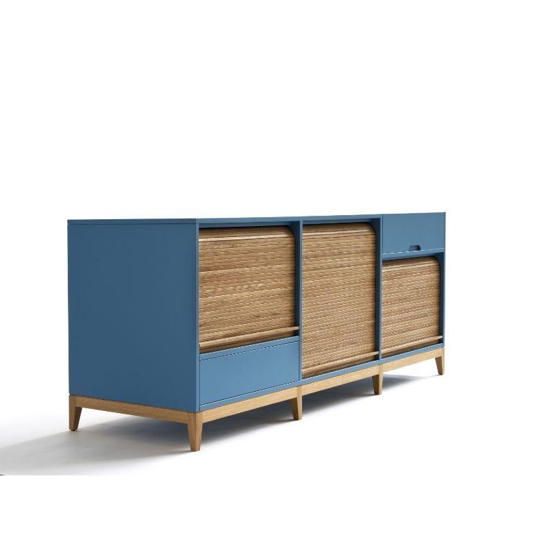 Italian Tapparelle Sideboard, Azure by Colé Italia