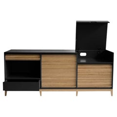 Tapparelle Sideboard, Black by Colé Italia
