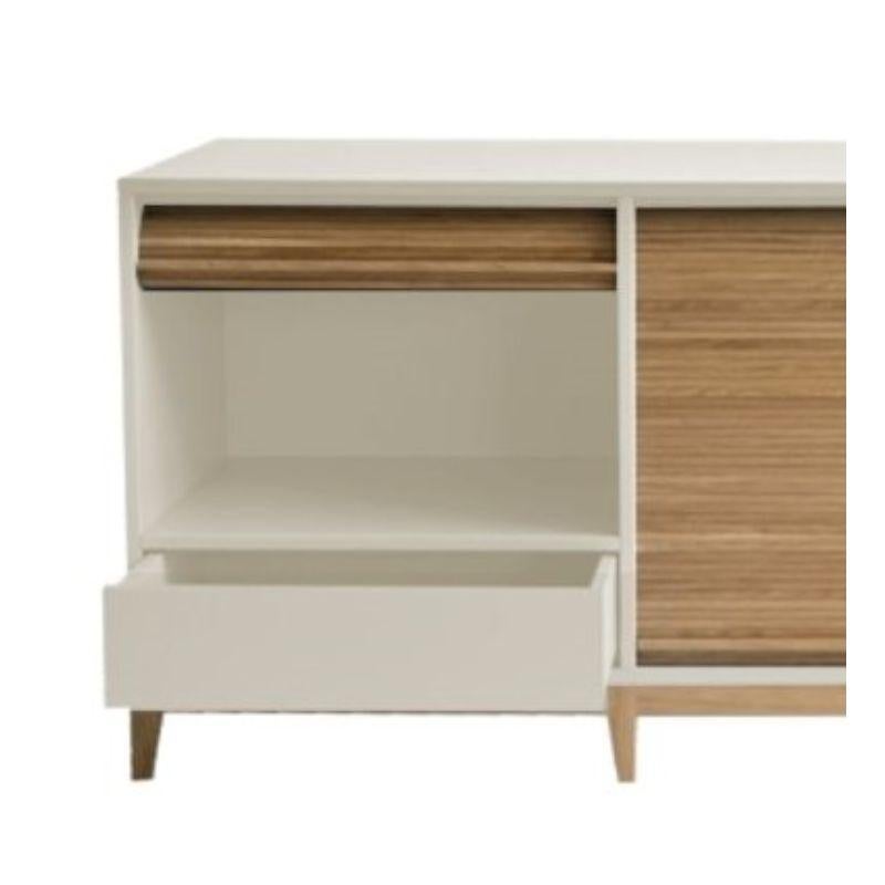 Modern Tapparelle Sideboard, Sand White by Colé Italia For Sale