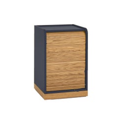 Armoire à roulettes Tapparelle, Bleu / Gris par Colé Italia