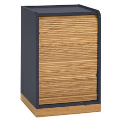 Armoire à roulettes Tapparelle, Bleu / Gris par Colé Italia