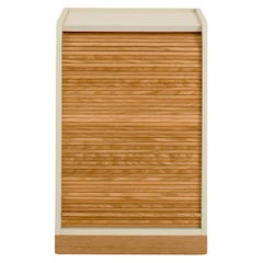Armoire à roulettes Tapparelle, blanc sable de Colé Italia