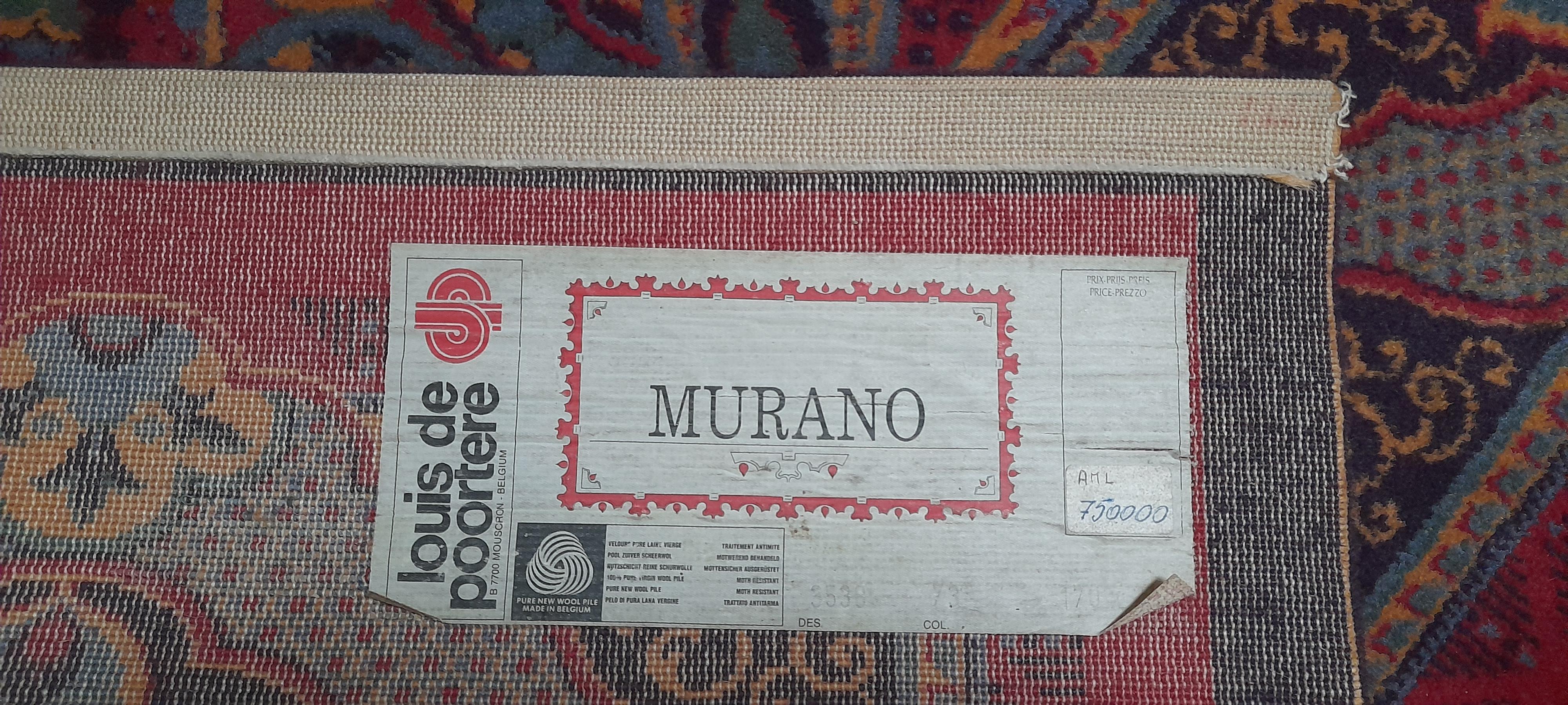 Tappeto anni 70 in pura lana Belgio – Louis de Poortere in vendita 4