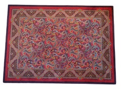 Tapis en pure laine des années 1970 Belgique - Louis de Poortere