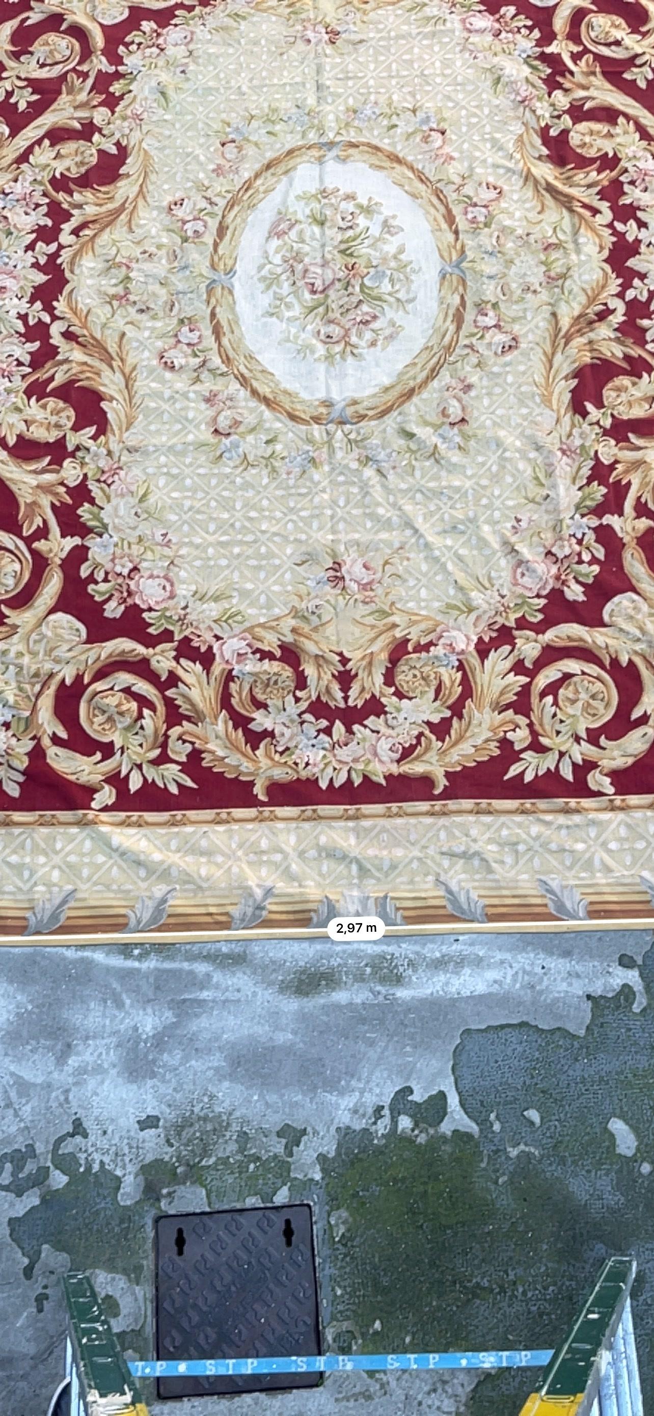 French Tappeto Aubusson - Arazzo Aubusson - Francia - Meta XX Secolo - Carpet - Tapis For Sale