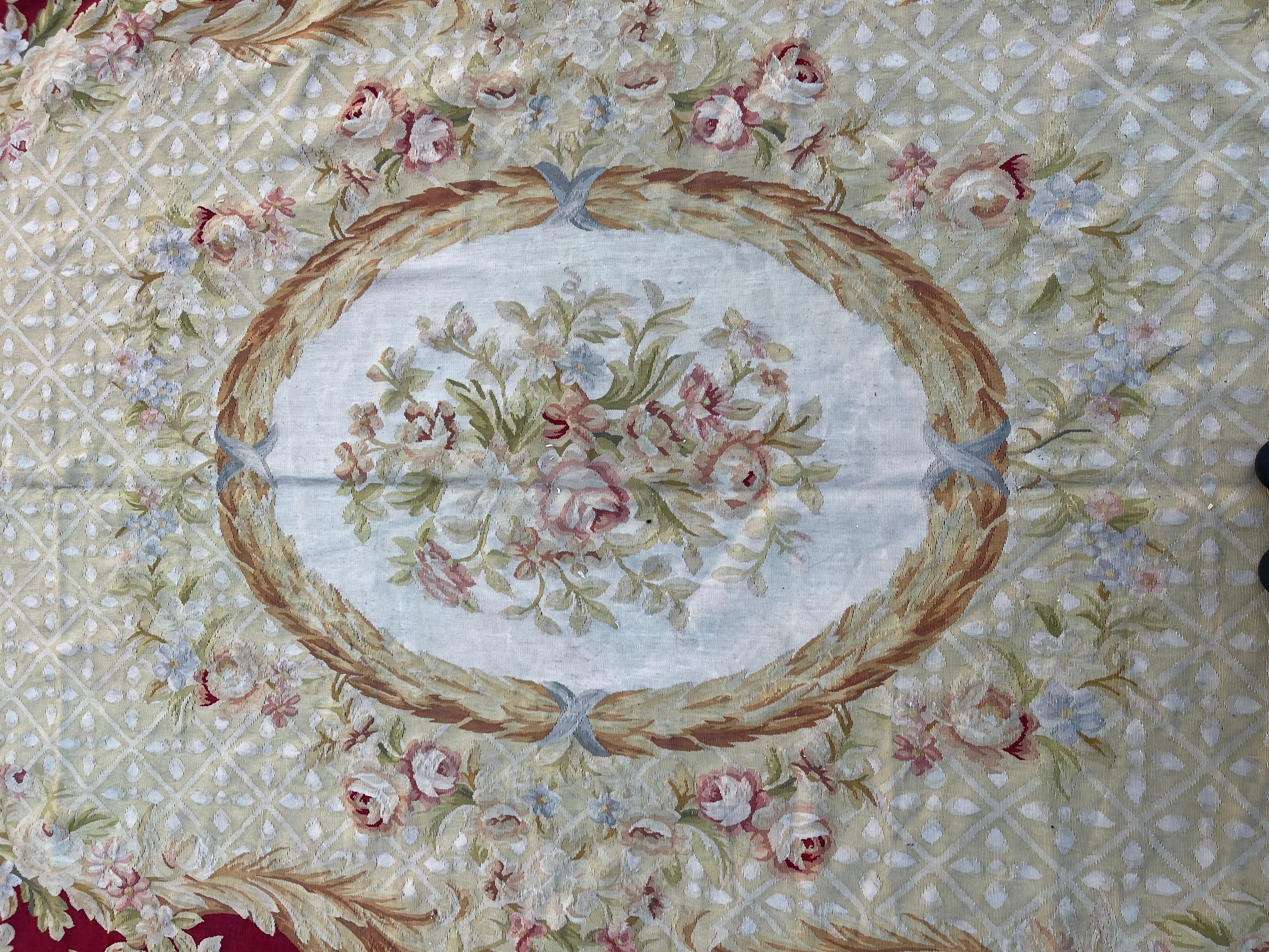 Tappeto Aubusson - Arazzo Aubusson - Francia - Meta XX Secolo - Carpet - Tapis In Excellent Condition For Sale In Milano, MI