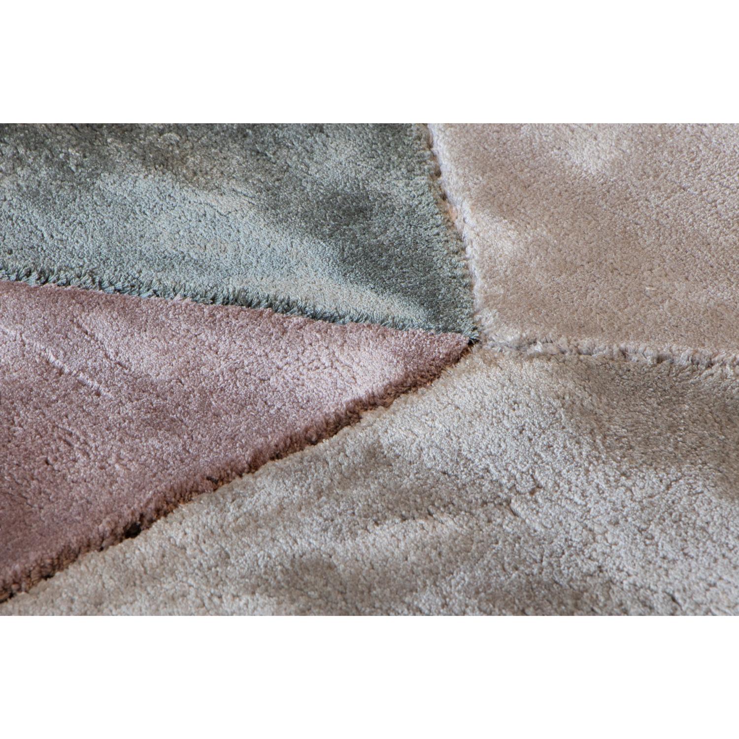 Tappeto Beige in Tencel Forma Organica di Deanna Comellini 220x260 cm Moderno en venta