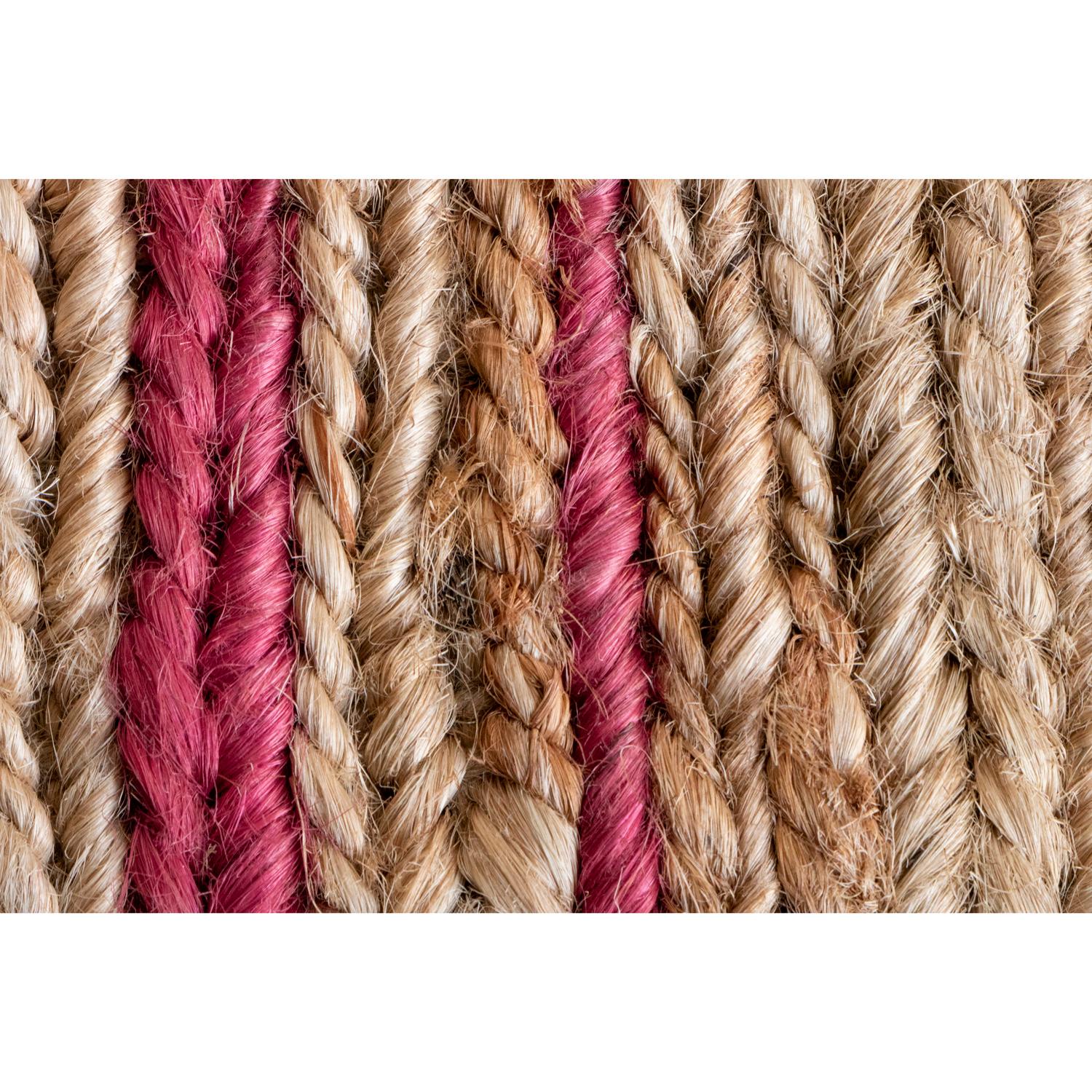 Tapipeto beige righe in iuta naturelle intrecciato a mano 200x300 cm en stock Neuf - En vente à Bologna, IT