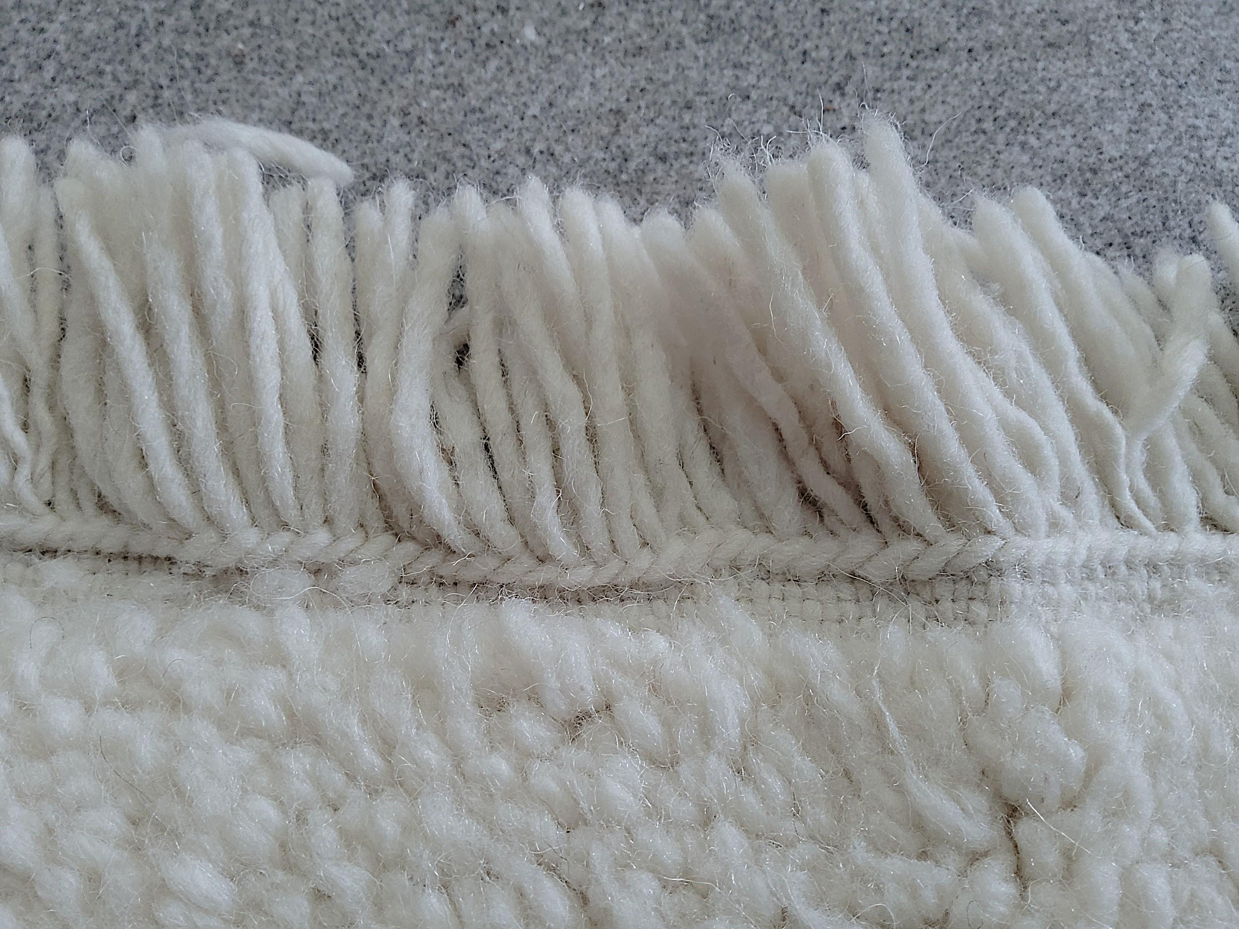 BeniOurain Vintage Carpet  Morocco, 1990s  Hand Knotted Wool  395×335 cm For Sale 1