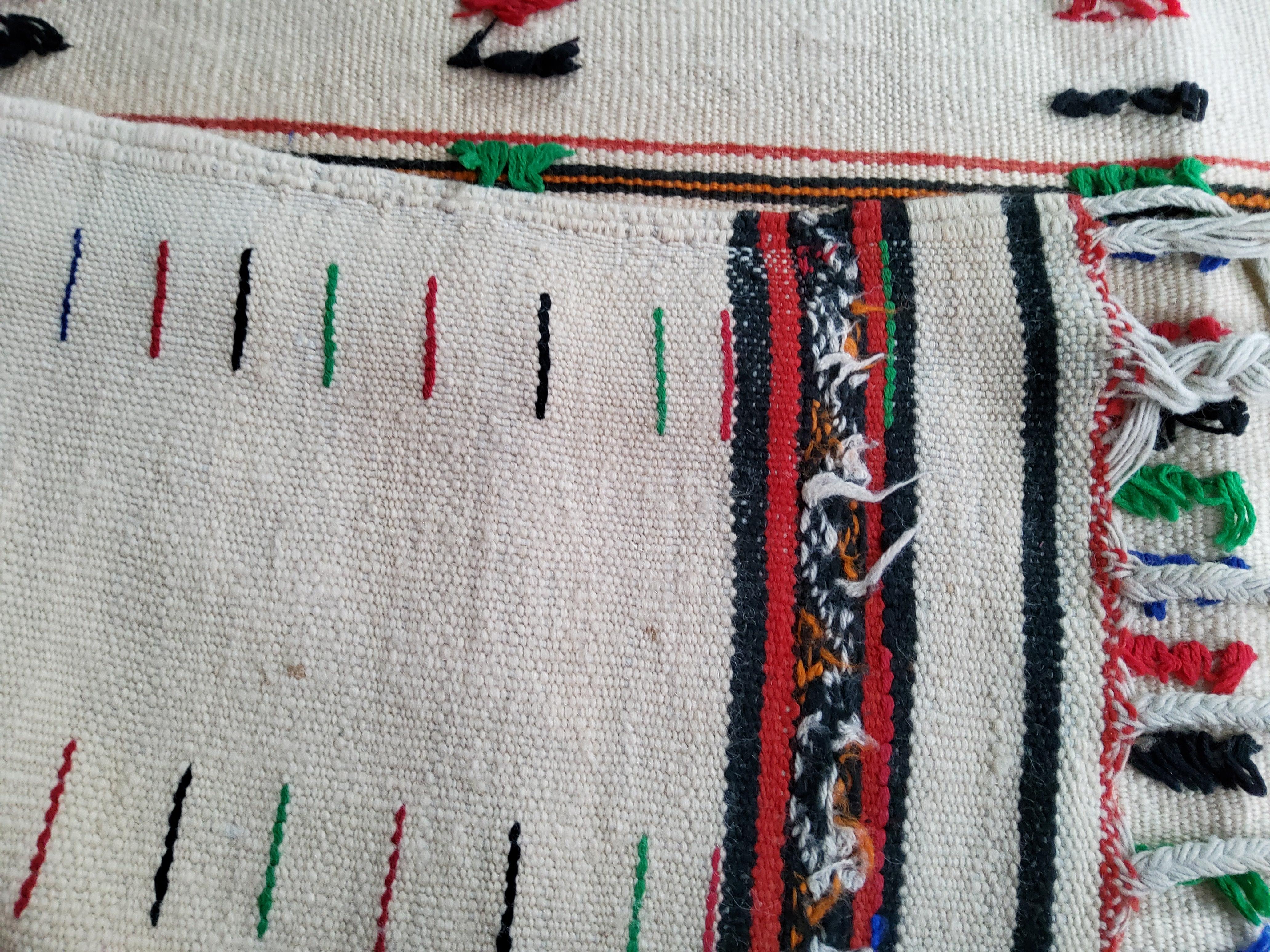 Tappeto Berbero Azilal Vintage,  in Lana Naturale - Anni'70, Marocco, 400x155 cm im Angebot 2