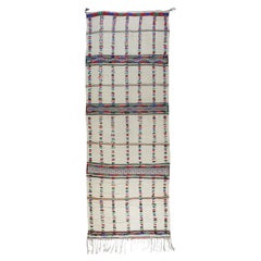 Tappeto Berbero Azilal Vintage,  in Lana Naturale - Anni'70, Marocco, 400x155 cm