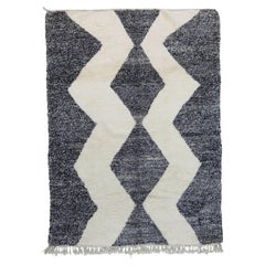 Tappeto Berbero BeniOurain Vintage  Marocco, Anni 
80  Lana Naturale  296×206 cm