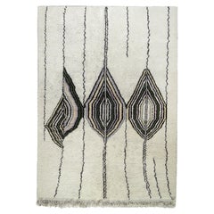 Alfombra de diseño bereber Marruecos, años 90 Lana natural 310×225 cm