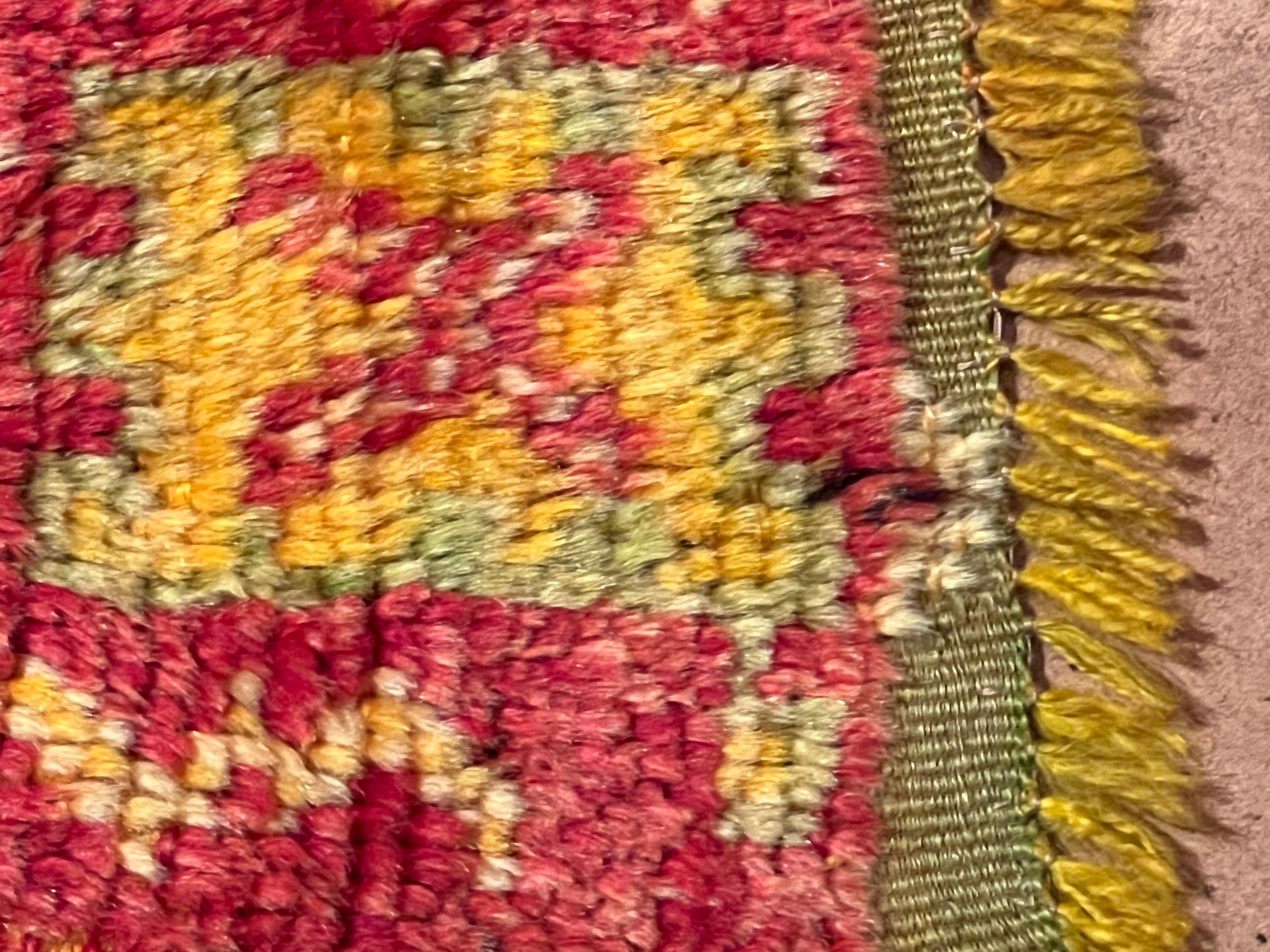 Wool Berber carpet of old manufacture 