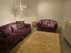 Tapis berbère vintage  Maroc, 90' -  Laine naturelle multicolore  355×250 cm