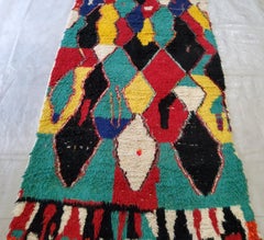 Vintage Azilal Berberteppich - Marokko, 1980er Jahre, Wolle und Baumwolle 300x160 cm