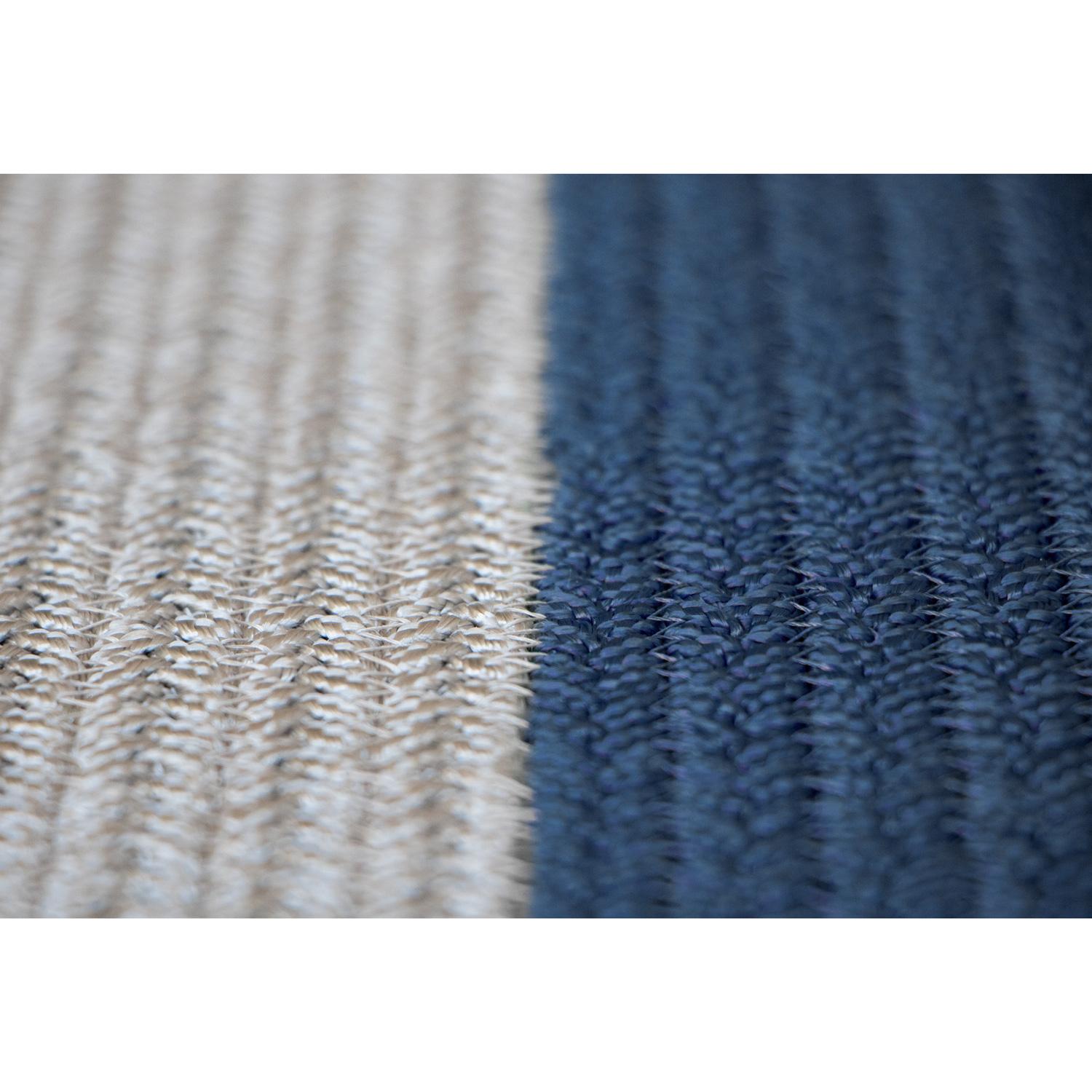 Modern Tappeto Blu Filato Tecnico Resistente Outdoor Indoor Deanna Comellini 285x485cm For Sale