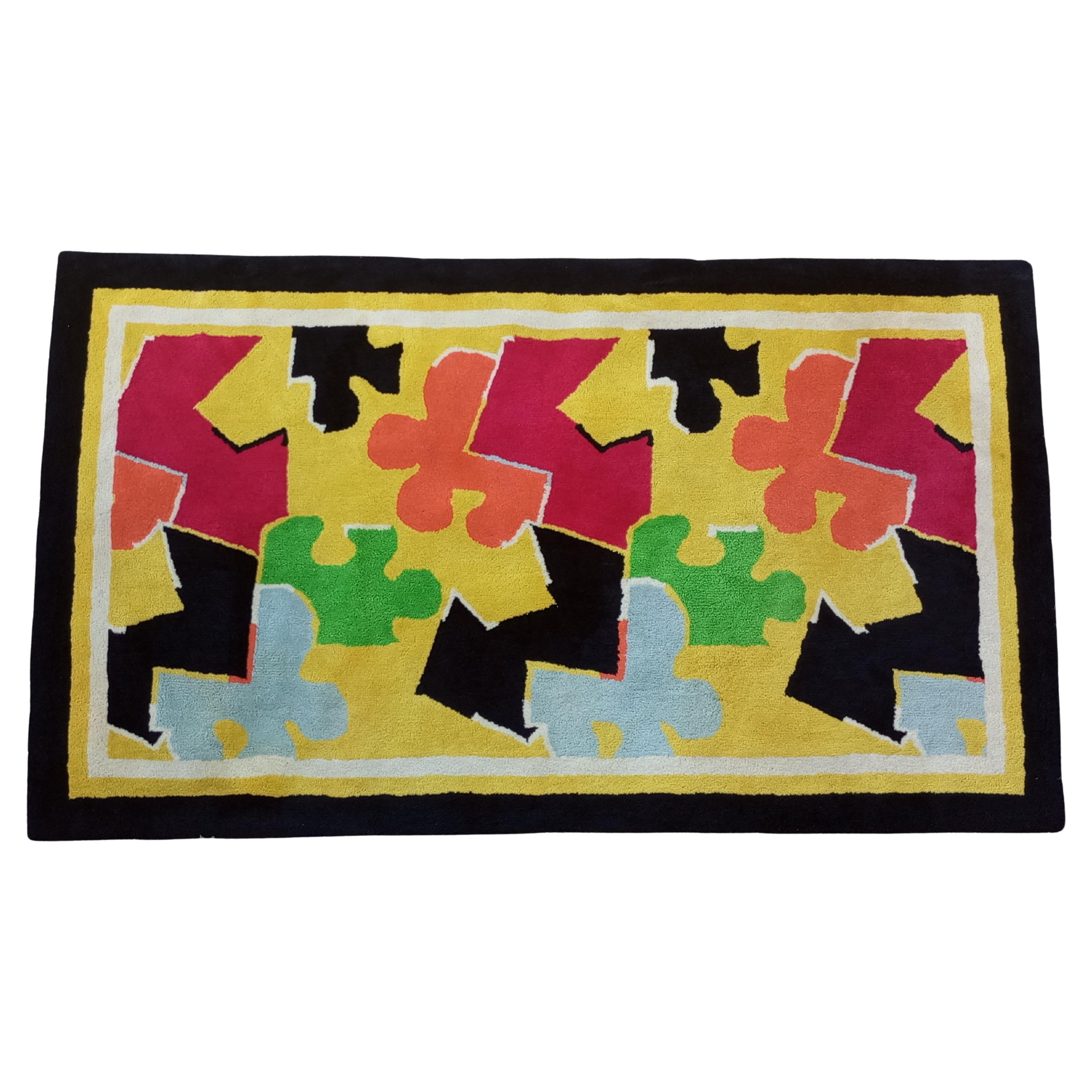 Tappeto by Ian Spalding prodotto da Craigie Stockwell Inghilterra anni 
80 in vendita