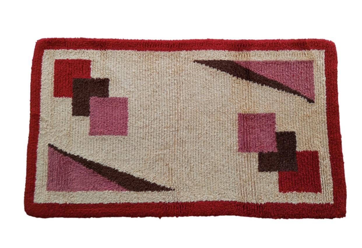 Cogolin art deco rug   hand-knotted in wool, France For Sale 3