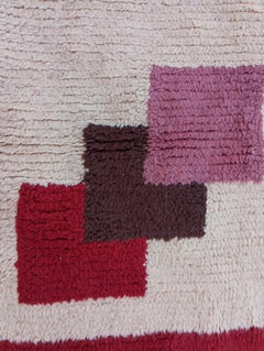 Cogolin art deco rug   hand-knotted in wool, France