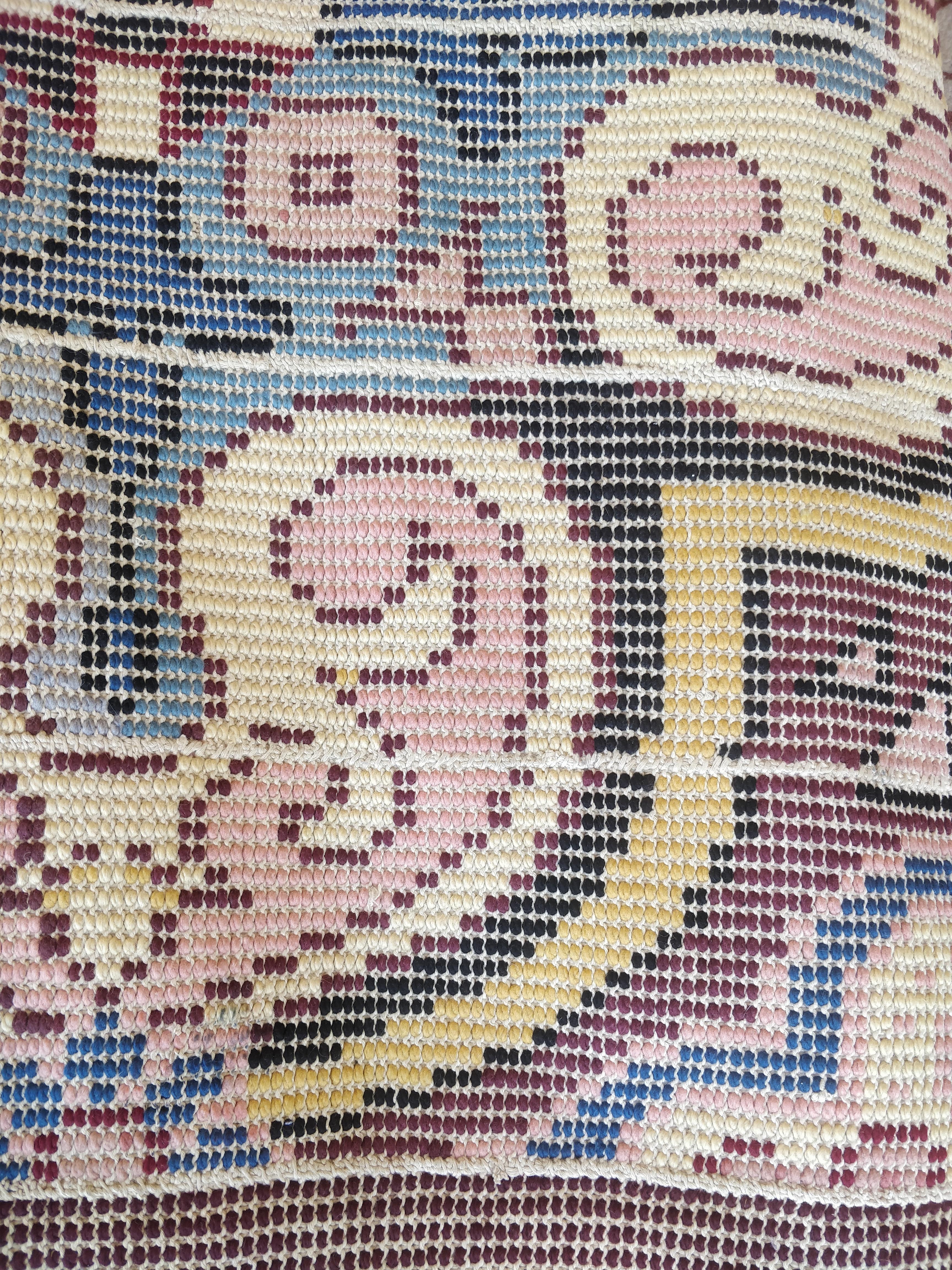 Alfombra Cogolin Francia s. XX Lana anudada a mano de época en venta 4