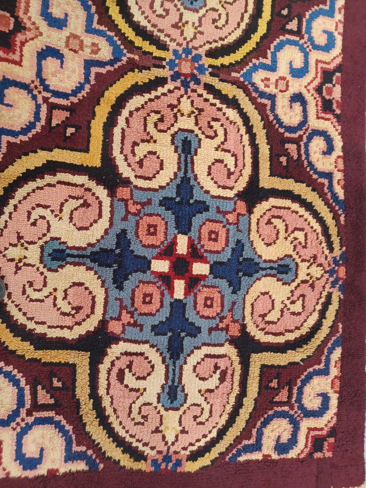 Alfombra Cogolin Francia s. XX Lana anudada a mano de época Mid-20th Century en venta