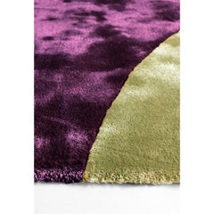 Tappeto colorato viola in tencel design Italiano by Deanna Comellini 180x350 cm